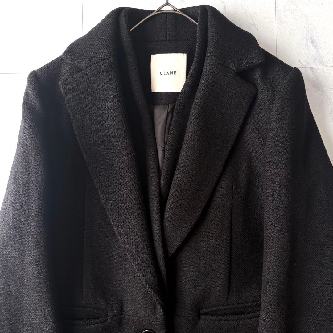 クラネ　チェスターコート　ウール　日本製　ゆったりサイズ　36
