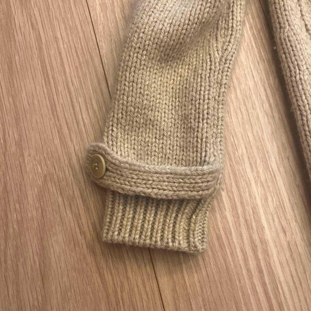 ロロピアーナ　キッズ　ニットコート　ファー付きフードコート