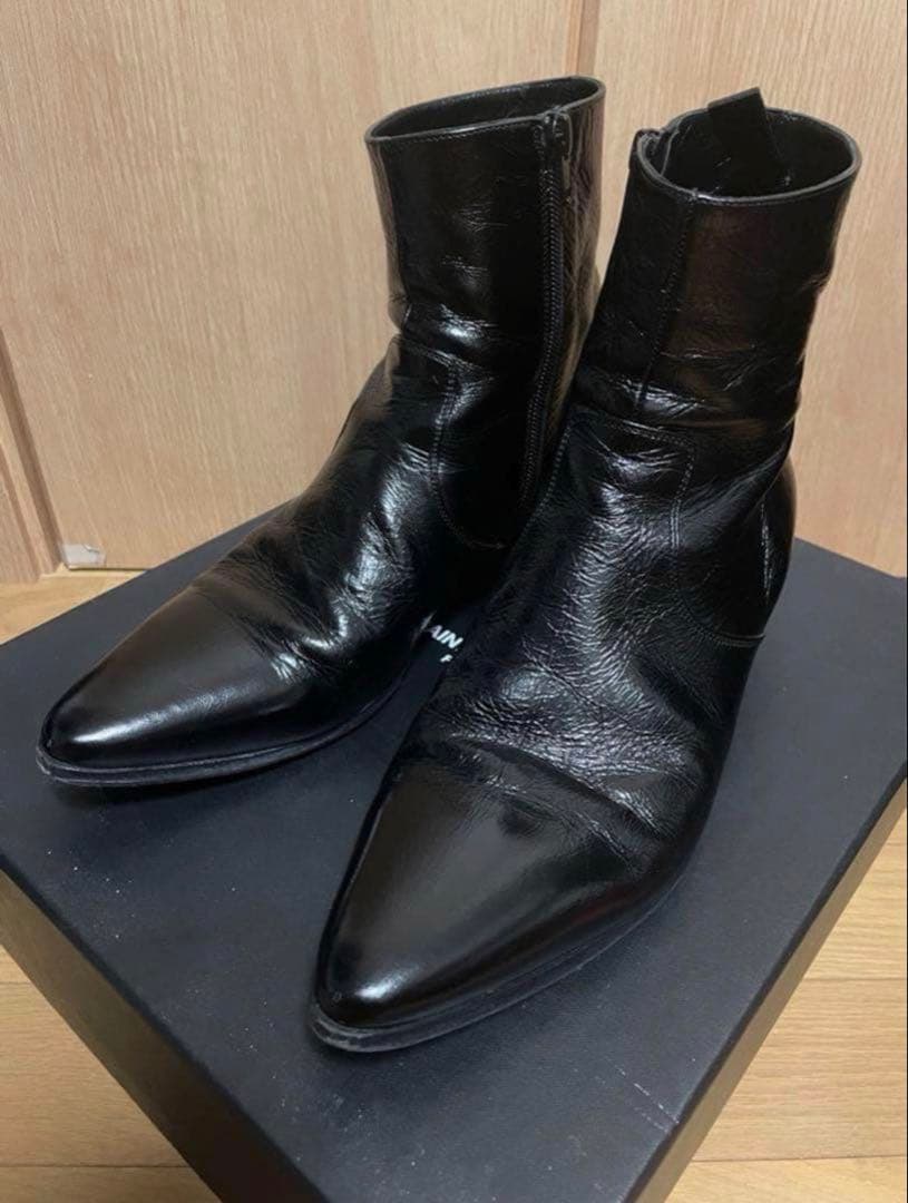 SAINT LAURENT PARIS ヒールブーツ