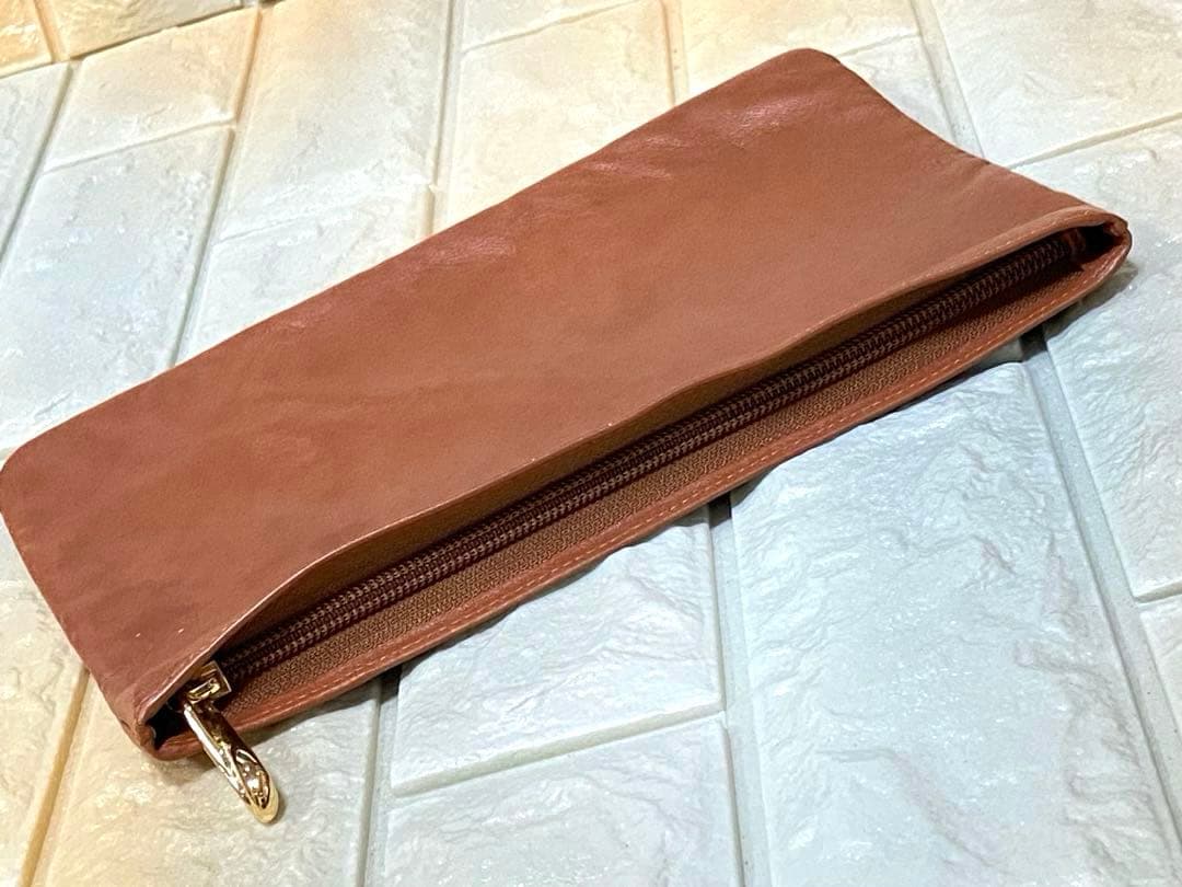 LOEWE ロエベナッパ アナグラム レザー クラッチバッグ セカンドバッグ本革