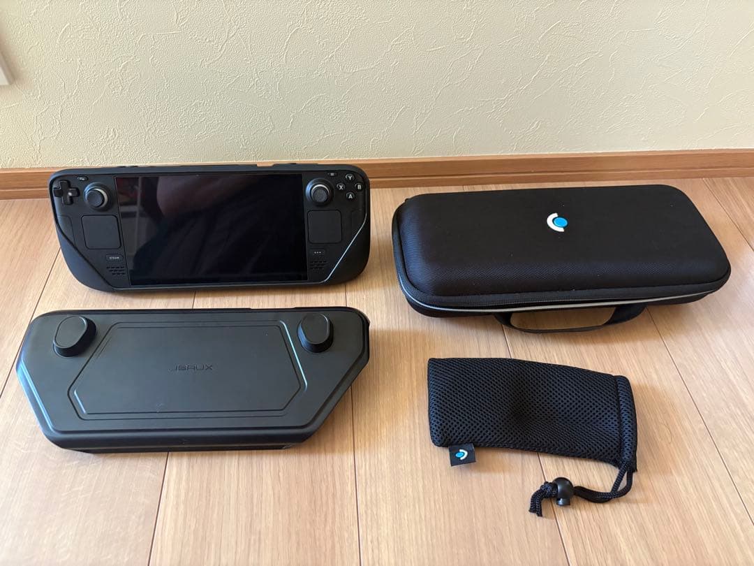 steam deck LCD 512GB スタンド付きケース、保護フィルム付き