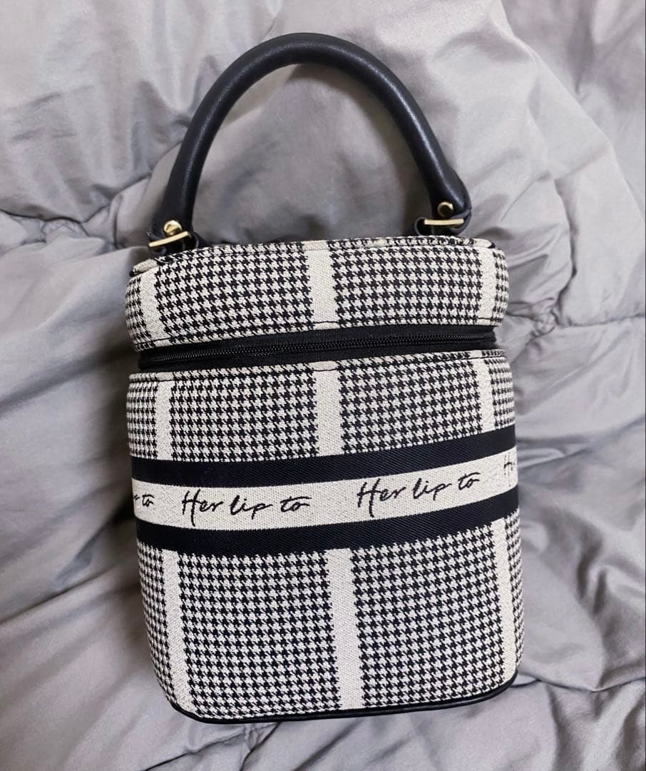 Herlipto Jacquard Vanity Bag HLT バニティバッグ