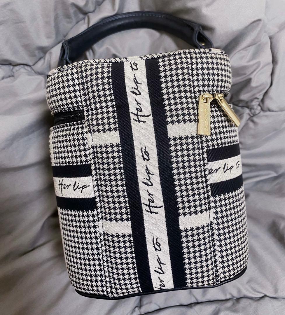 Herlipto Jacquard Vanity Bag HLT バニティバッグ