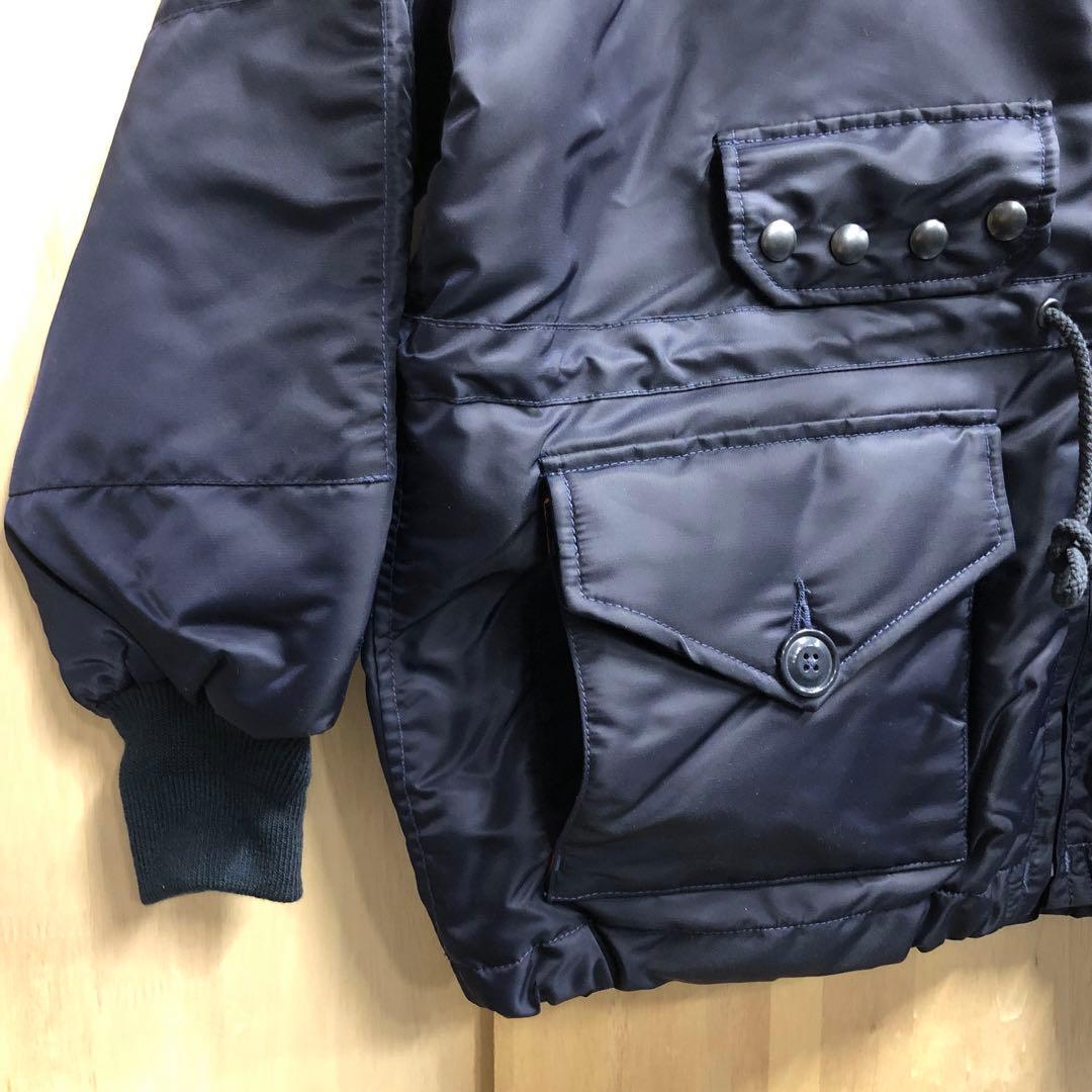 ヒューストン ミリタリー スモックパーカー ナイロンジャケット 中綿入り L