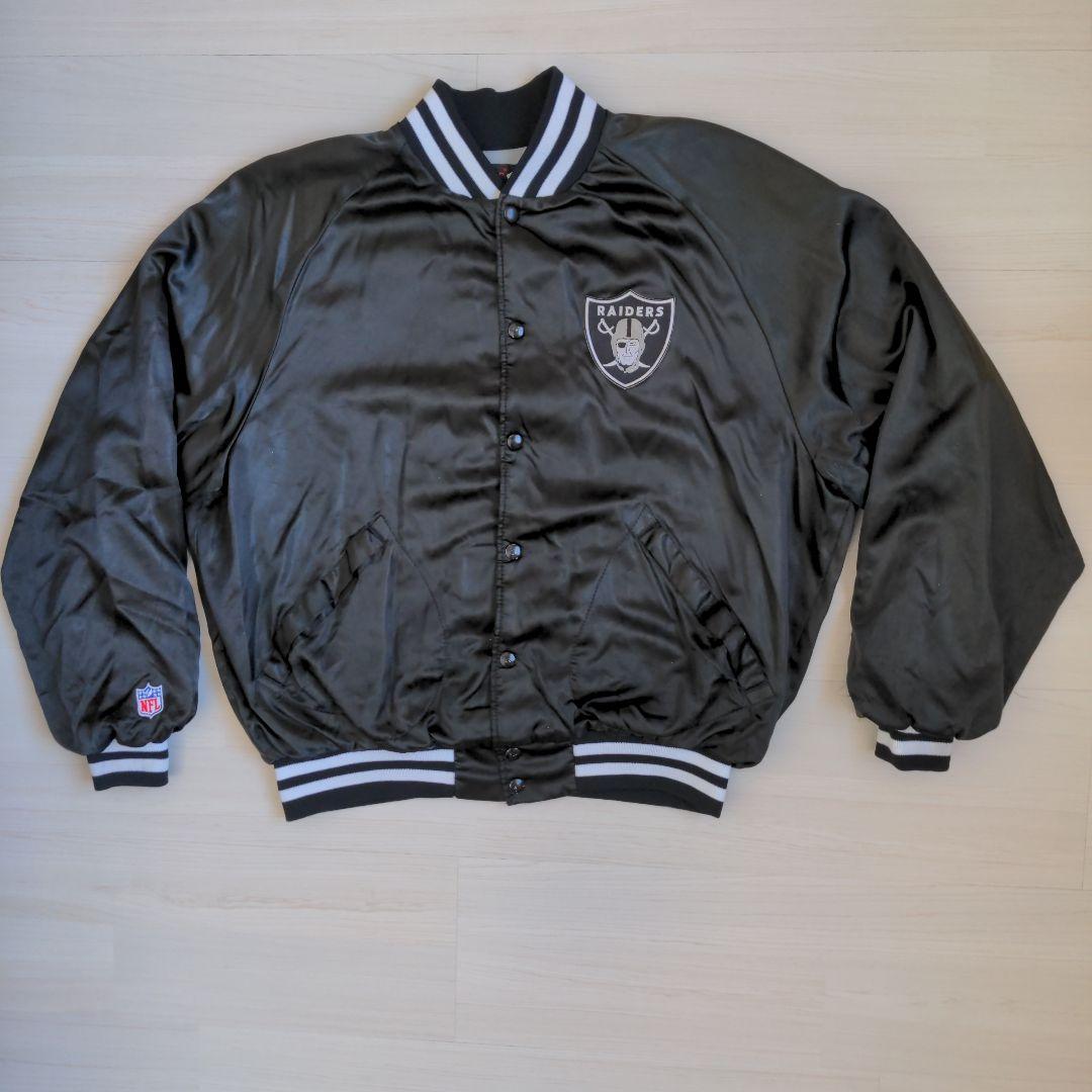 80s pla‐jac レイダース RAIDERS USA製 ナイロンスタジャン