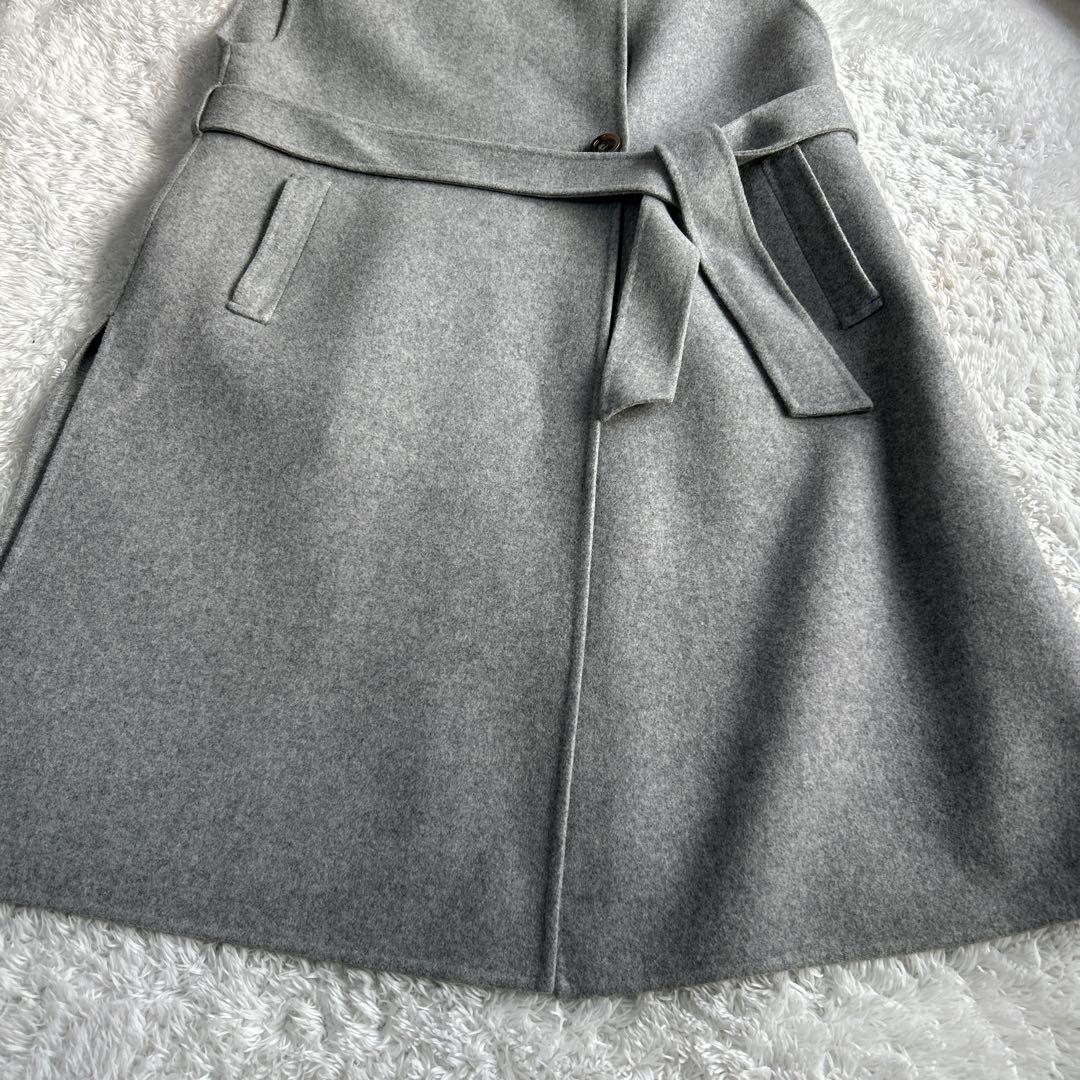 【美品】23区 ウールリバー ジレ　グレー