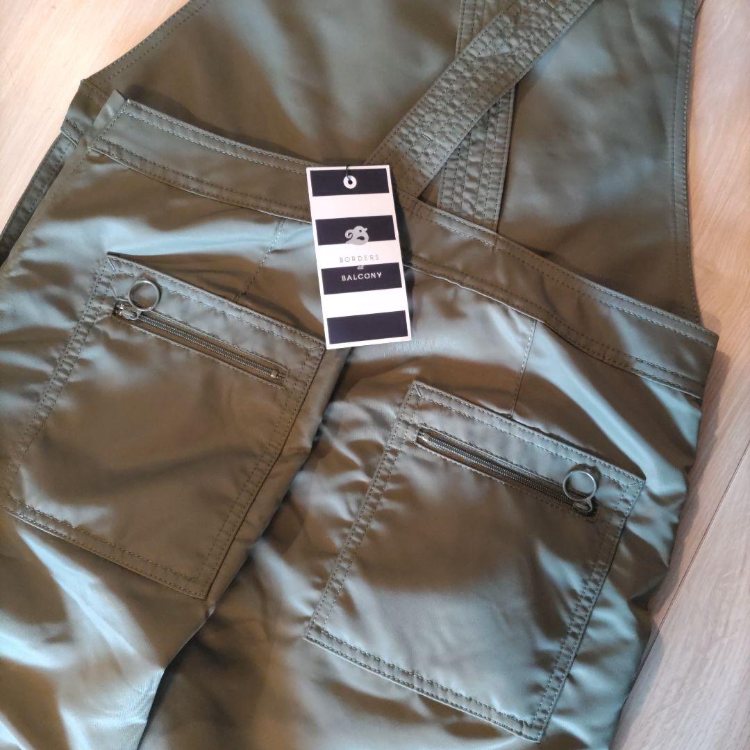 最安新品タグ　ボーダーズアットバルコニーナイロンサロペット オーバーオール　36