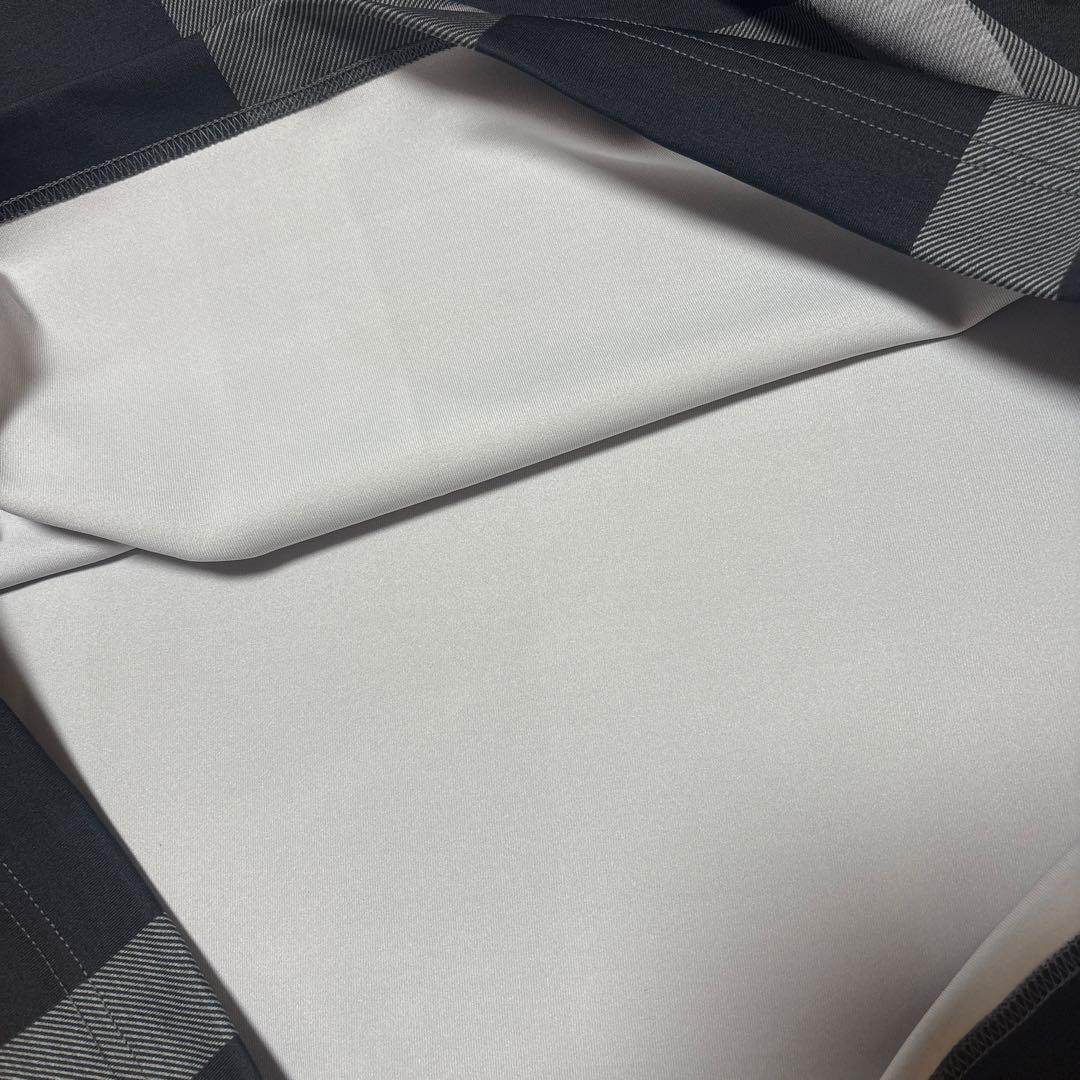 ブラックレーベル　クレストブリッジ　チェック　ストレッチ　ロンT カットソー