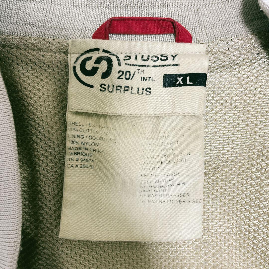 【希少】OLD STUSSY 20th SURPLUS ミリタリー 紺タグ　XL