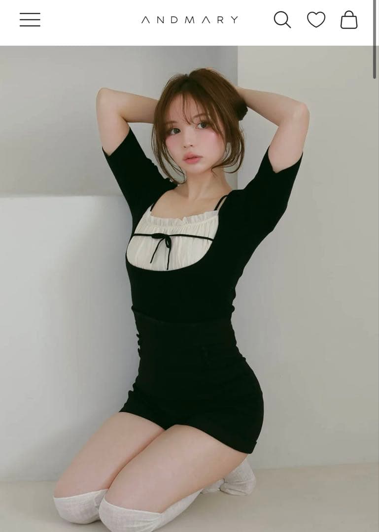 andmary Doll mini pants black アンドマリー　パンツ