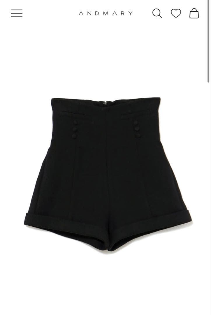 andmary Doll mini pants black アンドマリー　パンツ