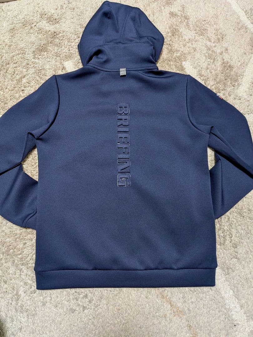 新品タグ付き　ブリーフィング　ネイビー　3Dロゴパーカー