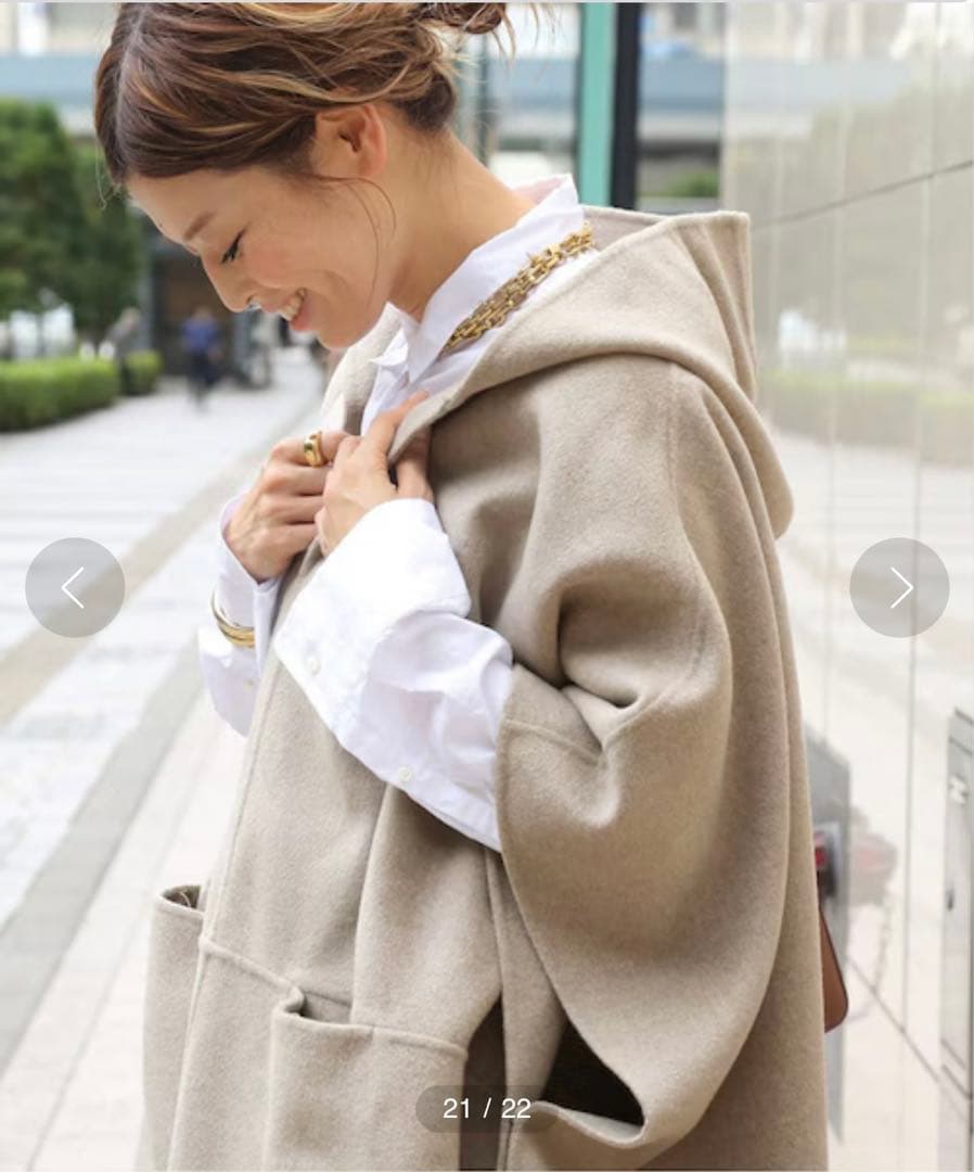 ドゥーズィーエムクラス　ポンチョ　美品