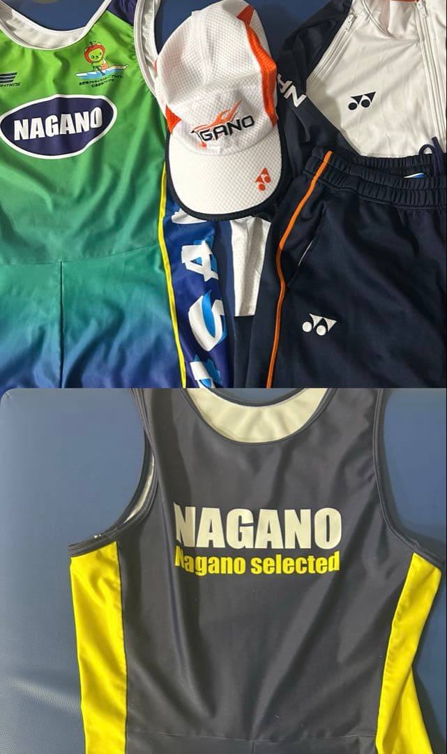NAGANO ローイングスーツジャージセット キャップ付き