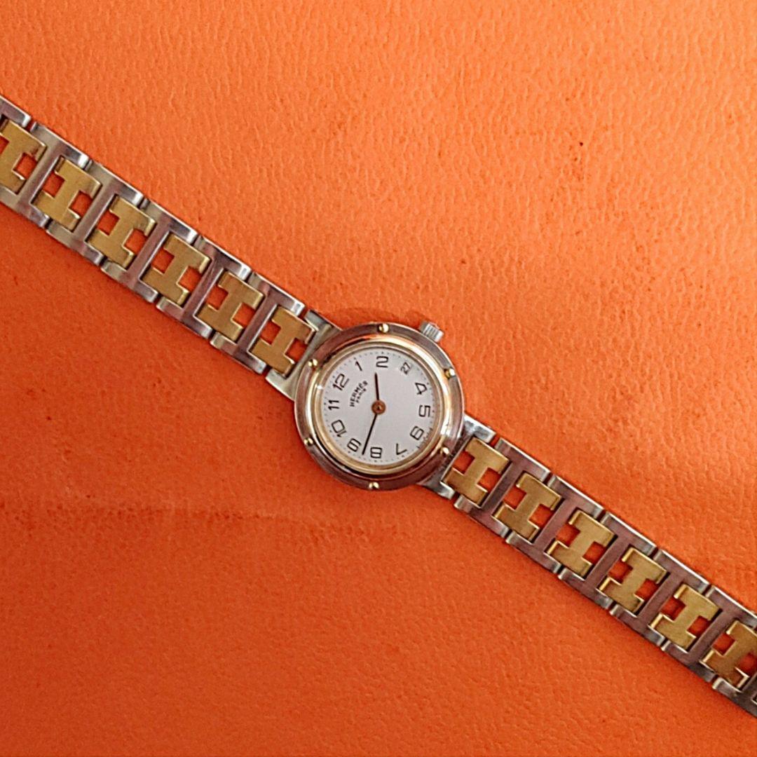 エルメス時計/美品クリッパー/新品電池新品仕上げ正常稼働品/レディース