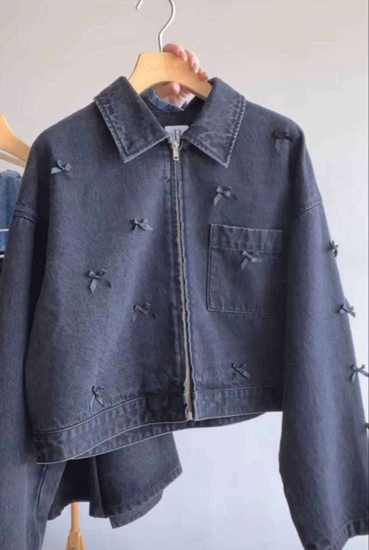 Searoomlyn リボンデニムジャケット