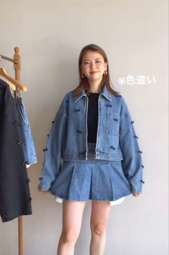 Searoomlyn リボンデニムジャケット