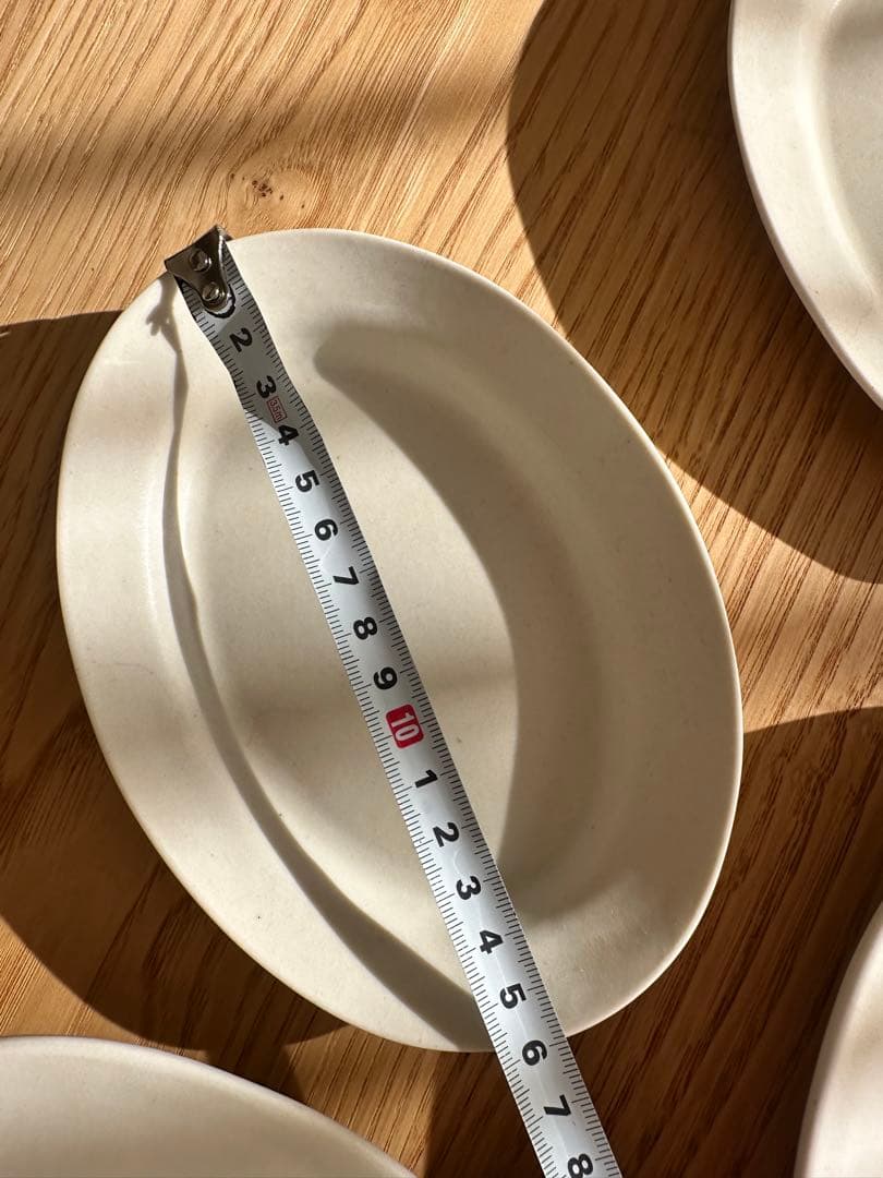 Etré TOKYO エトレトーキョー　白陶土黒田釉オーバルプレート