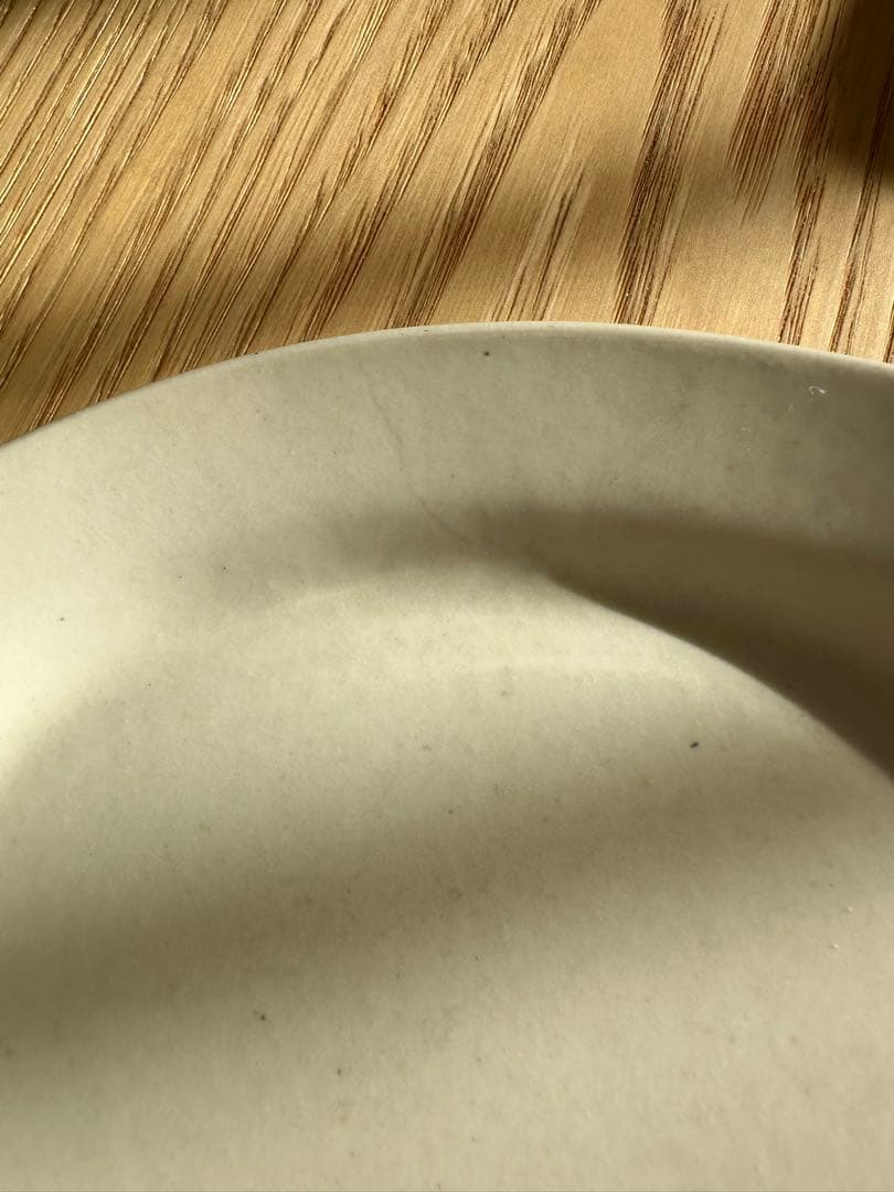 Etré TOKYO エトレトーキョー　白陶土黒田釉オーバルプレート