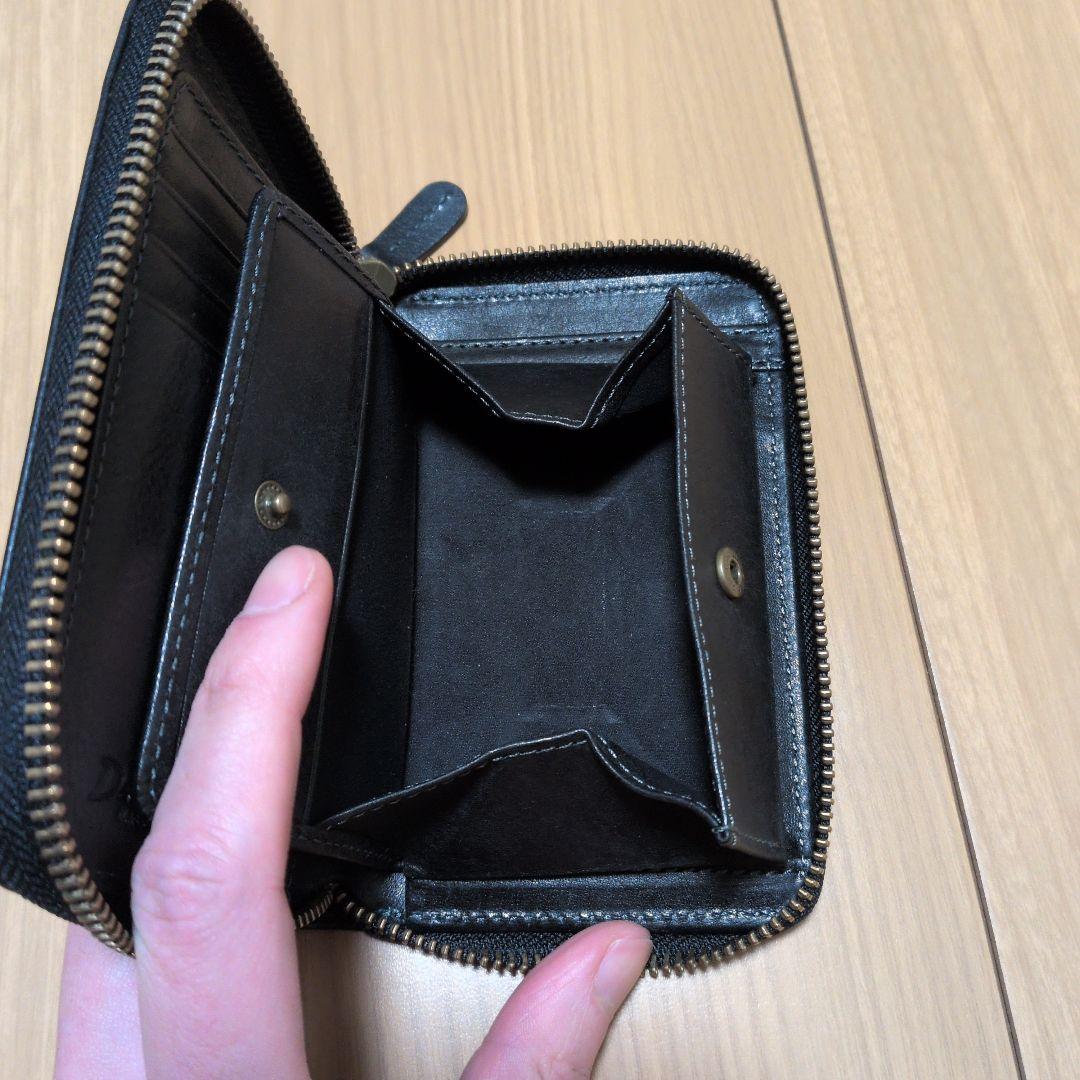ダコタブラックレーベル 二つ折り財布 ミニ財布 ガウディDakota牛革レザー