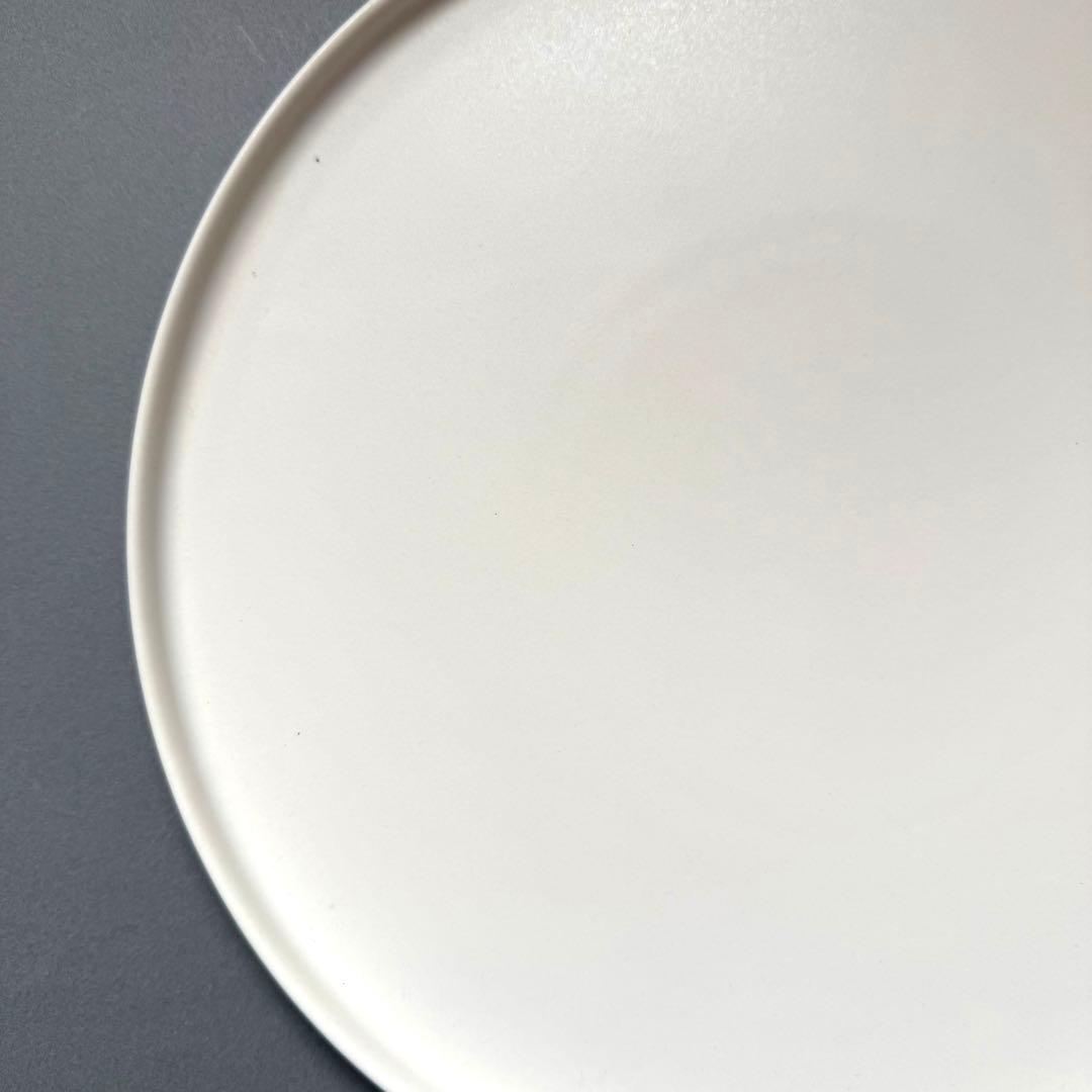 美濃焼　切立皿　プレート　オフホワイト　26.5cm 5枚