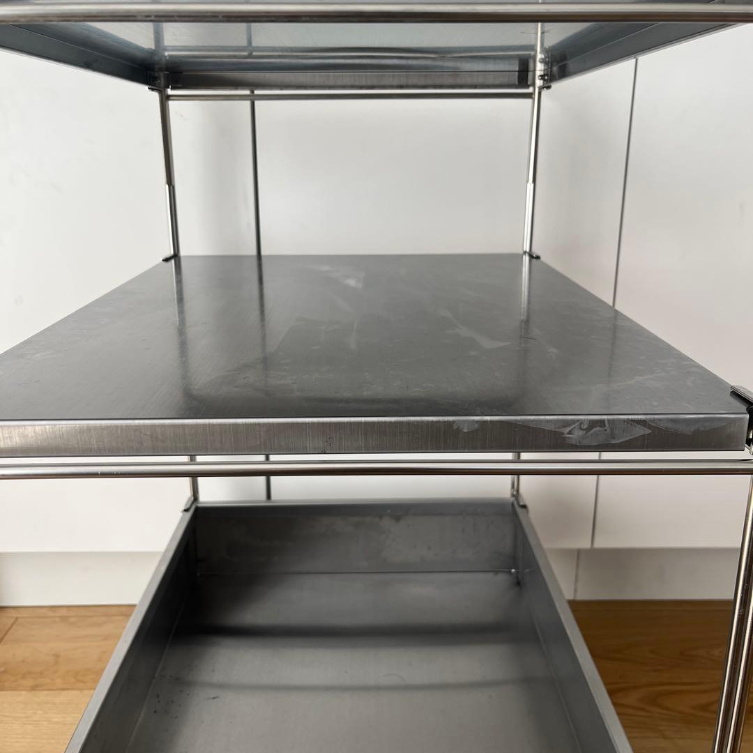 無印良品　ステンレスユニットシェルフワゴンセット