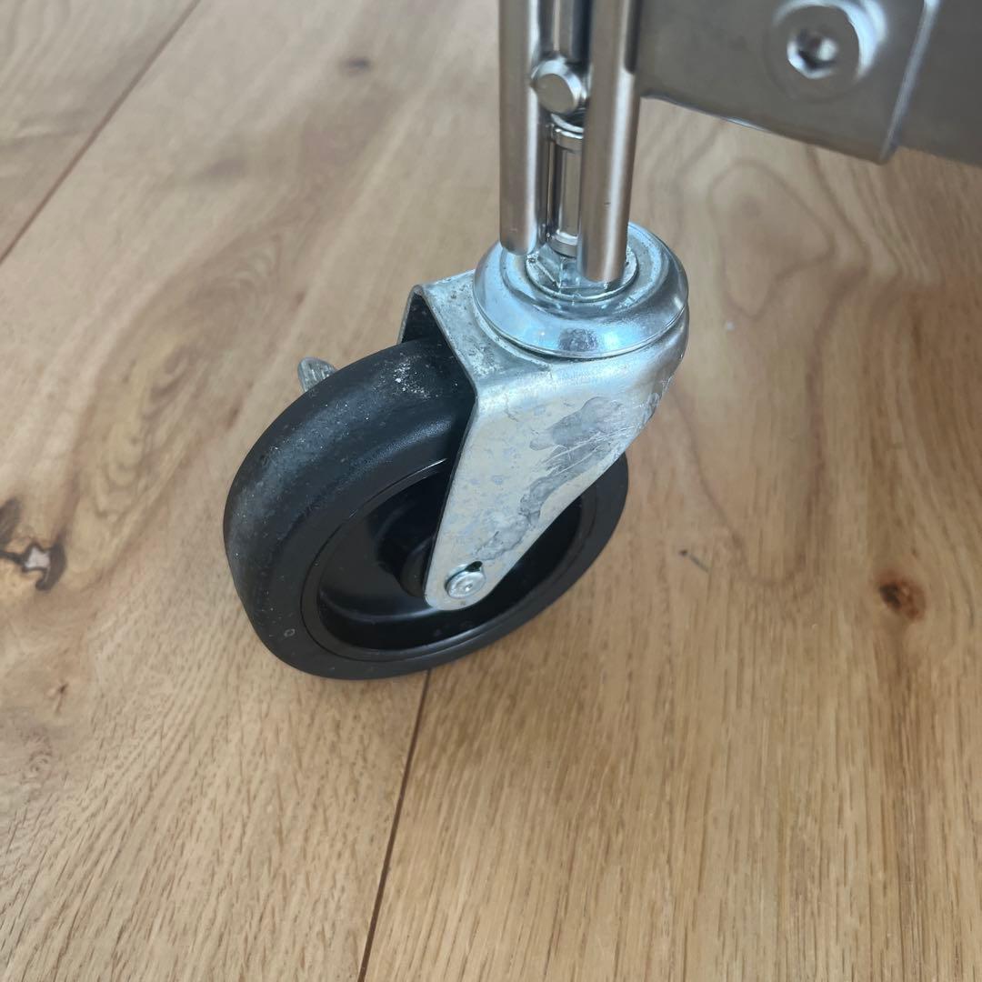 無印良品　ステンレスユニットシェルフワゴンセット