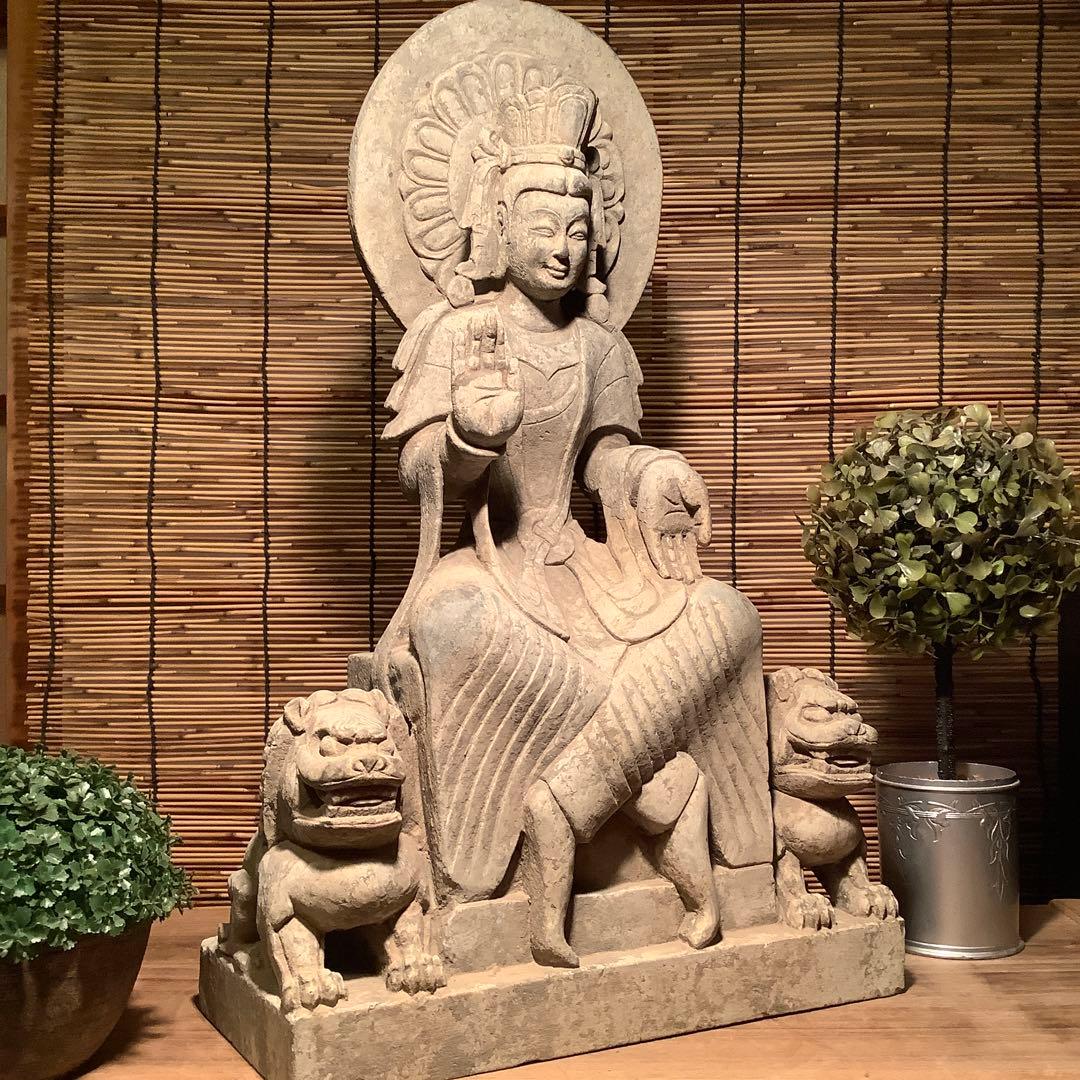 こたさん♪様売約keep…中国北魏・景明元年「石造・如来像」北斎・北魏様式