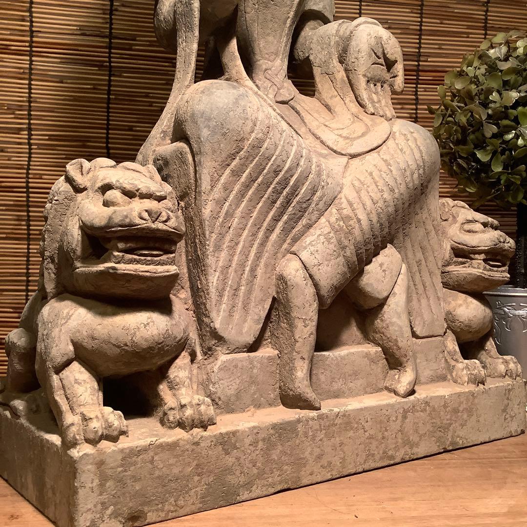 こたさん♪様売約keep…中国北魏・景明元年「石造・如来像」北斎・北魏様式