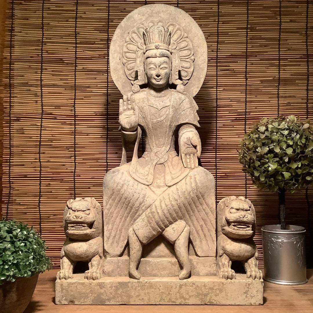 こたさん♪様売約keep…中国北魏・景明元年「石造・如来像」北斎・北魏様式