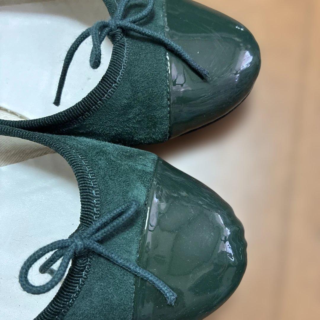 repetto ダークグリーン バレエシューズ　38