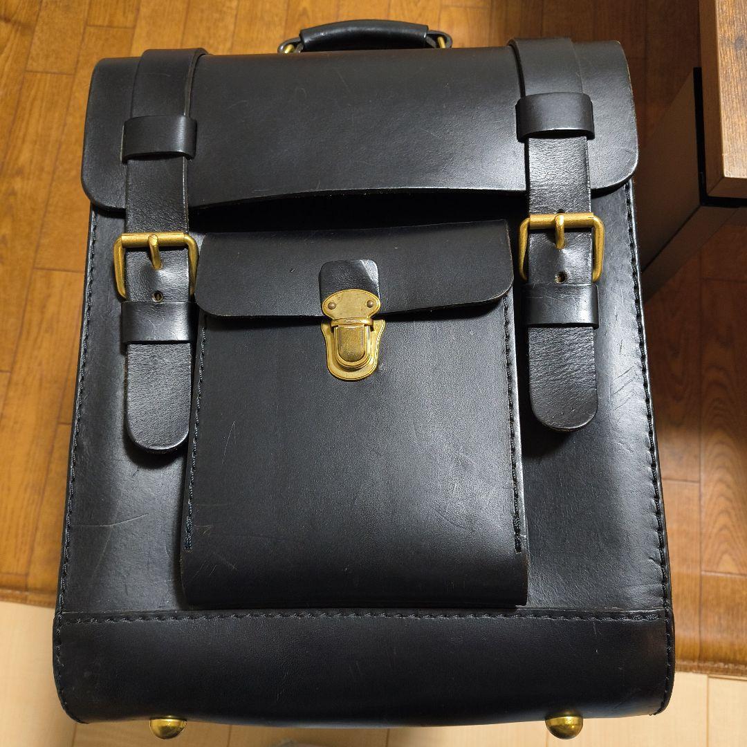 黒 レザー ランドセル フラップ式