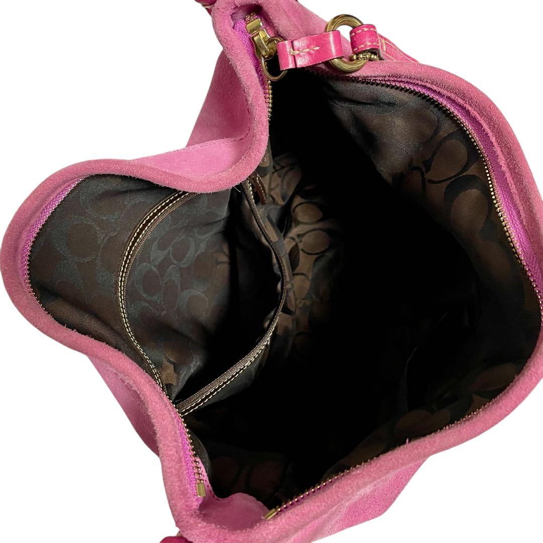 バッグ Coach Soho Shoulder Bag Suede Leather