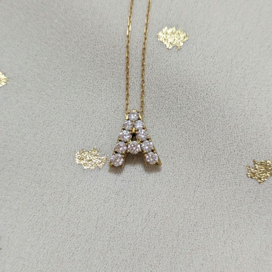 販売証明書付き アーカー プルミエトワール イニシャル （Ａ） ネックレス