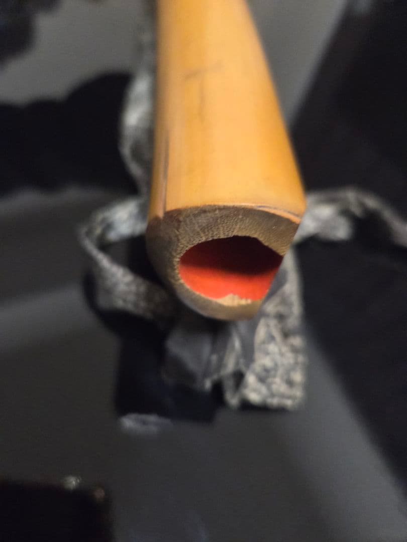 な*様 和楽器 レトロ 尺八本体 天然竹製 4穴