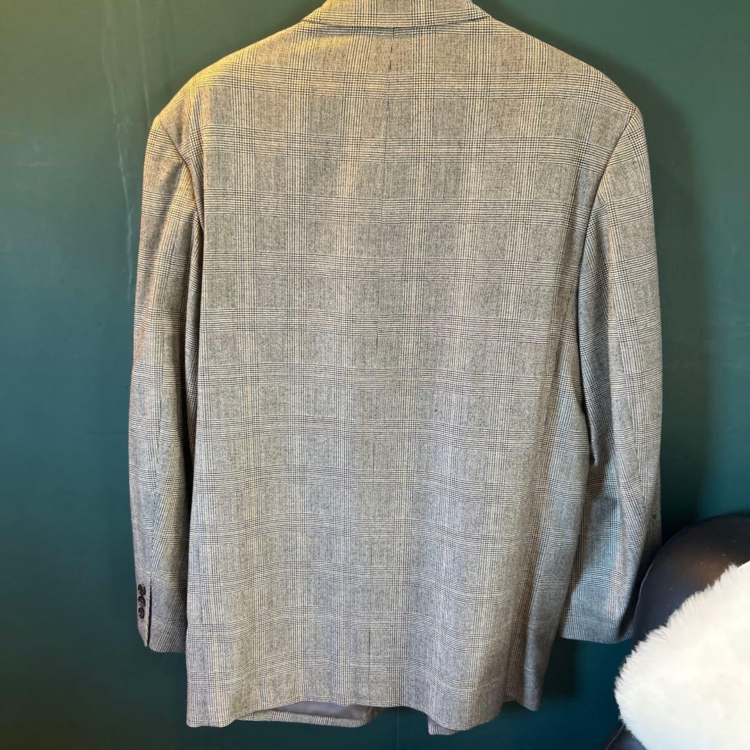 P. SPORTS グレー チェック柄 テーラードジャケット