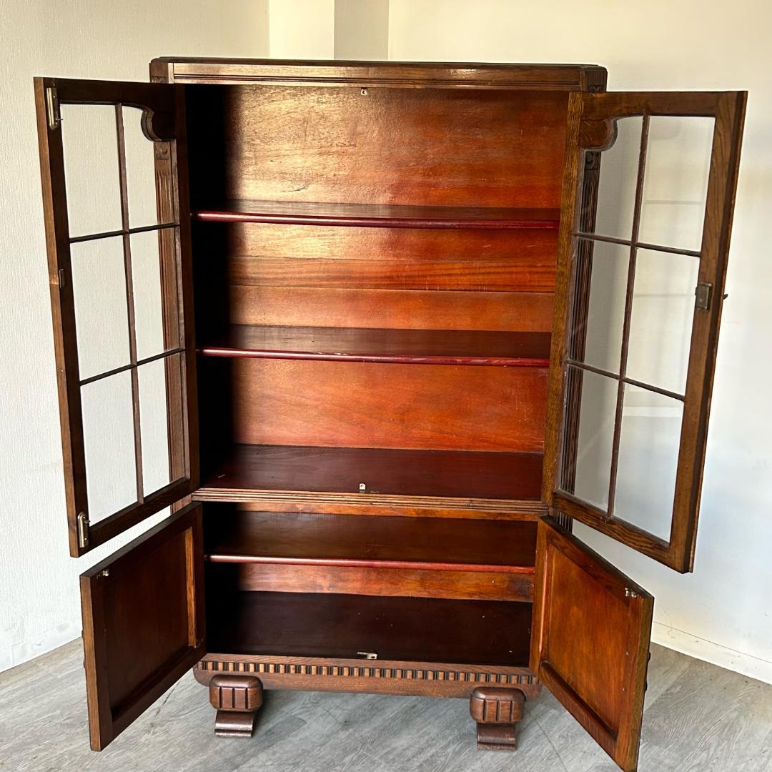 イギリス アンティーク　家具 ブックケース キャビネット 1930年頃 487A