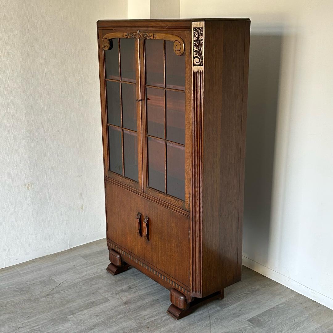 イギリス アンティーク　家具 ブックケース キャビネット 1930年頃 487A