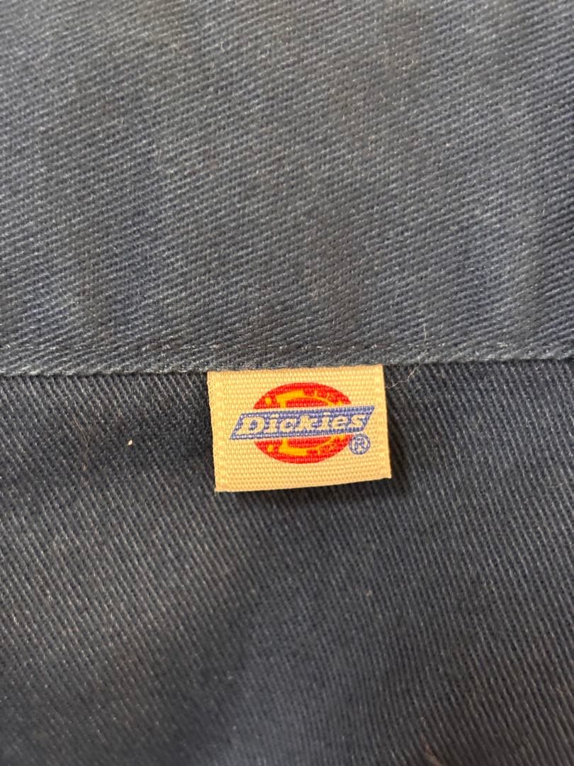 70s USA製　Dickies　チビタグ　ワークパンツ　ネイビー　タロン