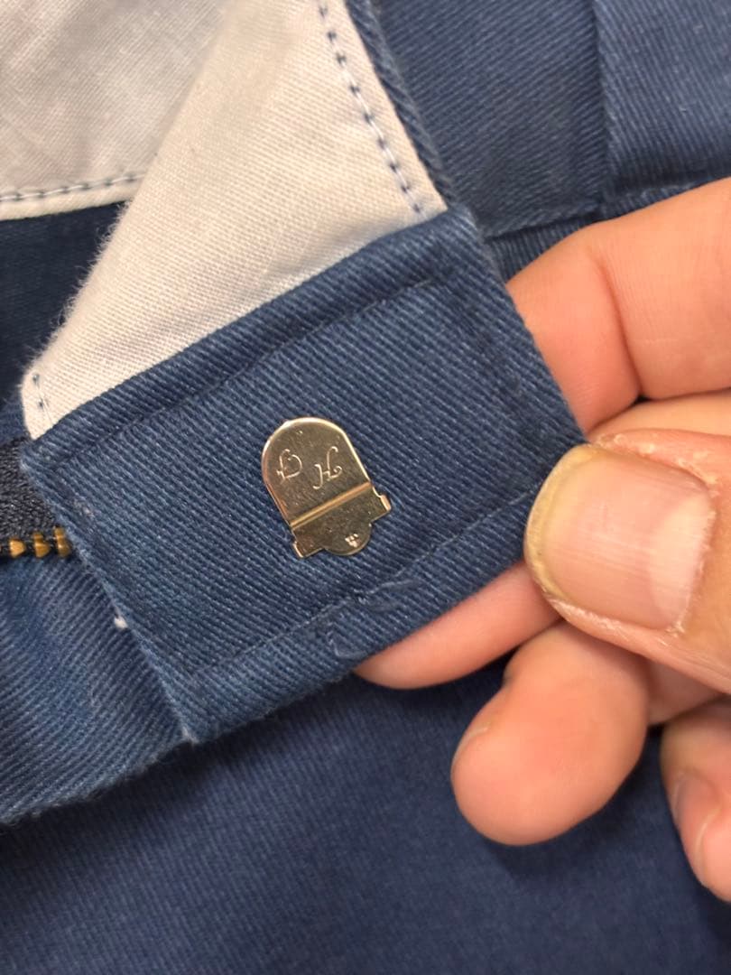 70s USA製　Dickies　チビタグ　ワークパンツ　ネイビー　タロン