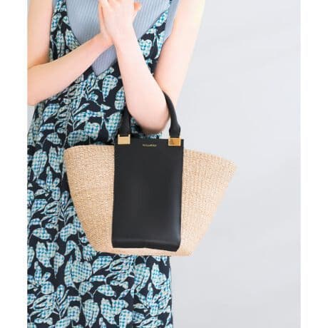 新品！VIOLAd’ORO　アバカレザー切替バッグ