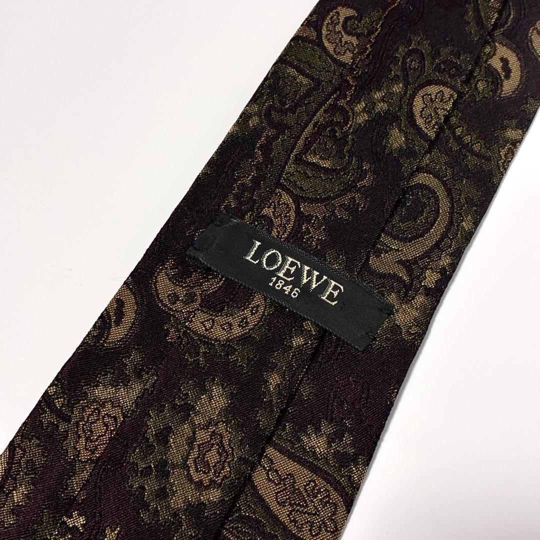 3820✨極美品✨ロエベ ネクタイ ペイズリー