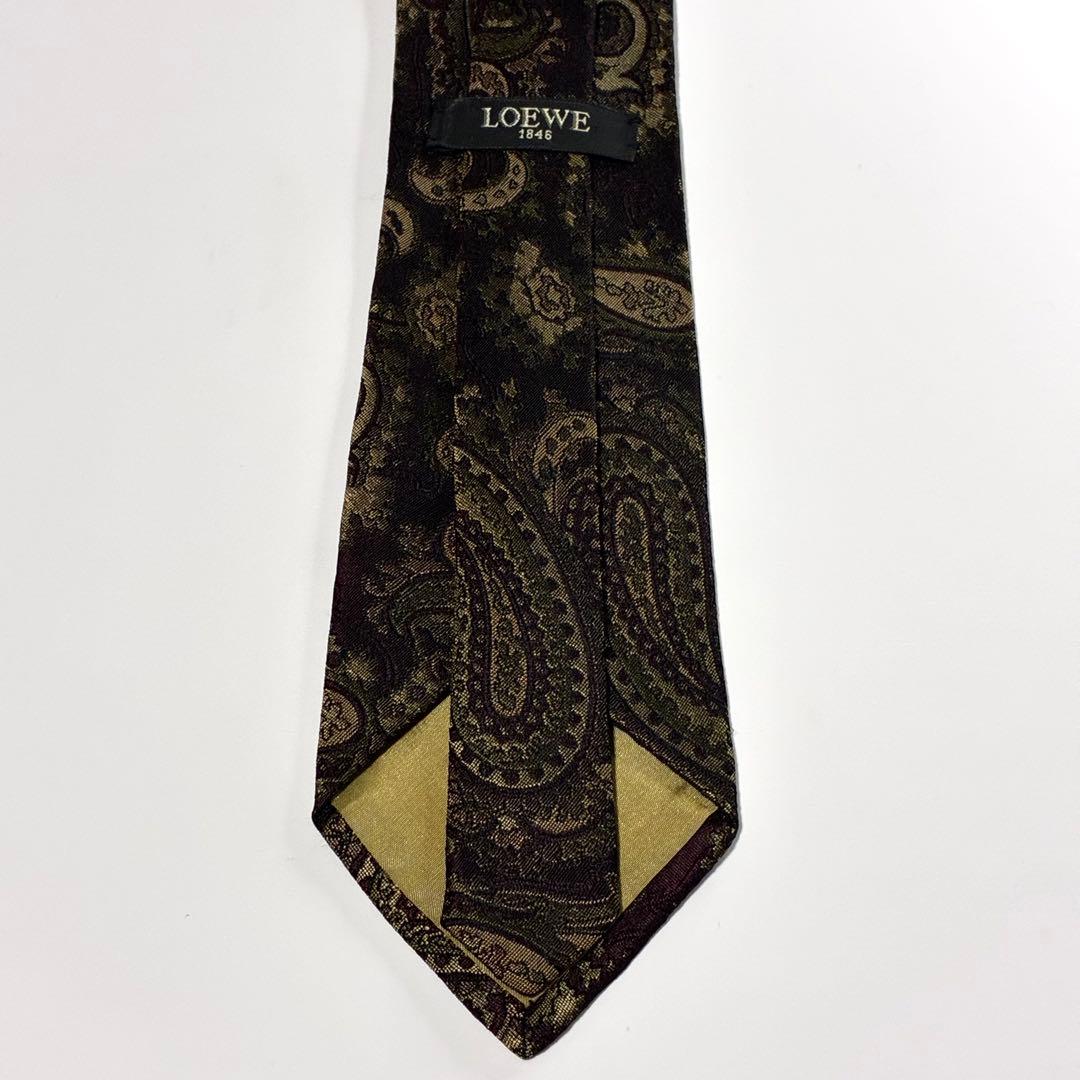 3820✨極美品✨ロエベ ネクタイ ペイズリー