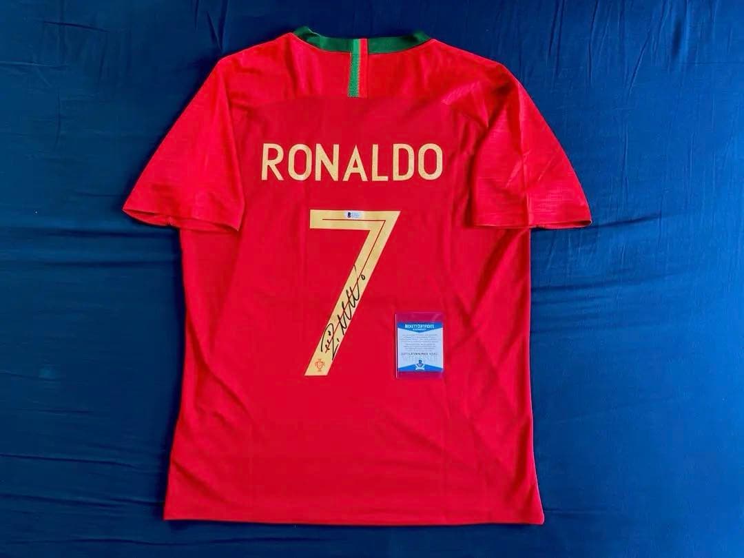 専用 クリスティアーノ・ロナウド 直筆サイン入りユニフォーム ポルトガル代表