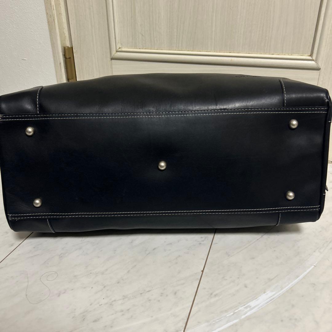 極美品ALAN FLUSSERオールレザーボストンバッグ アランフラッサー黒鍵付