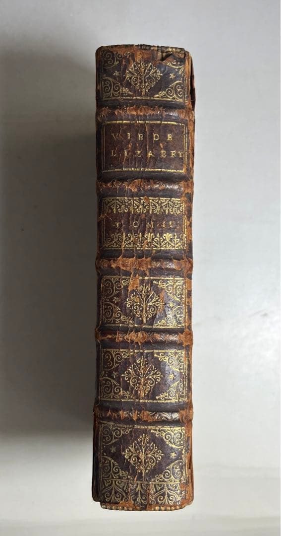 古本　1696年出版　「イギリス女王エリザベス一世の人生」　第2巻　フランス語