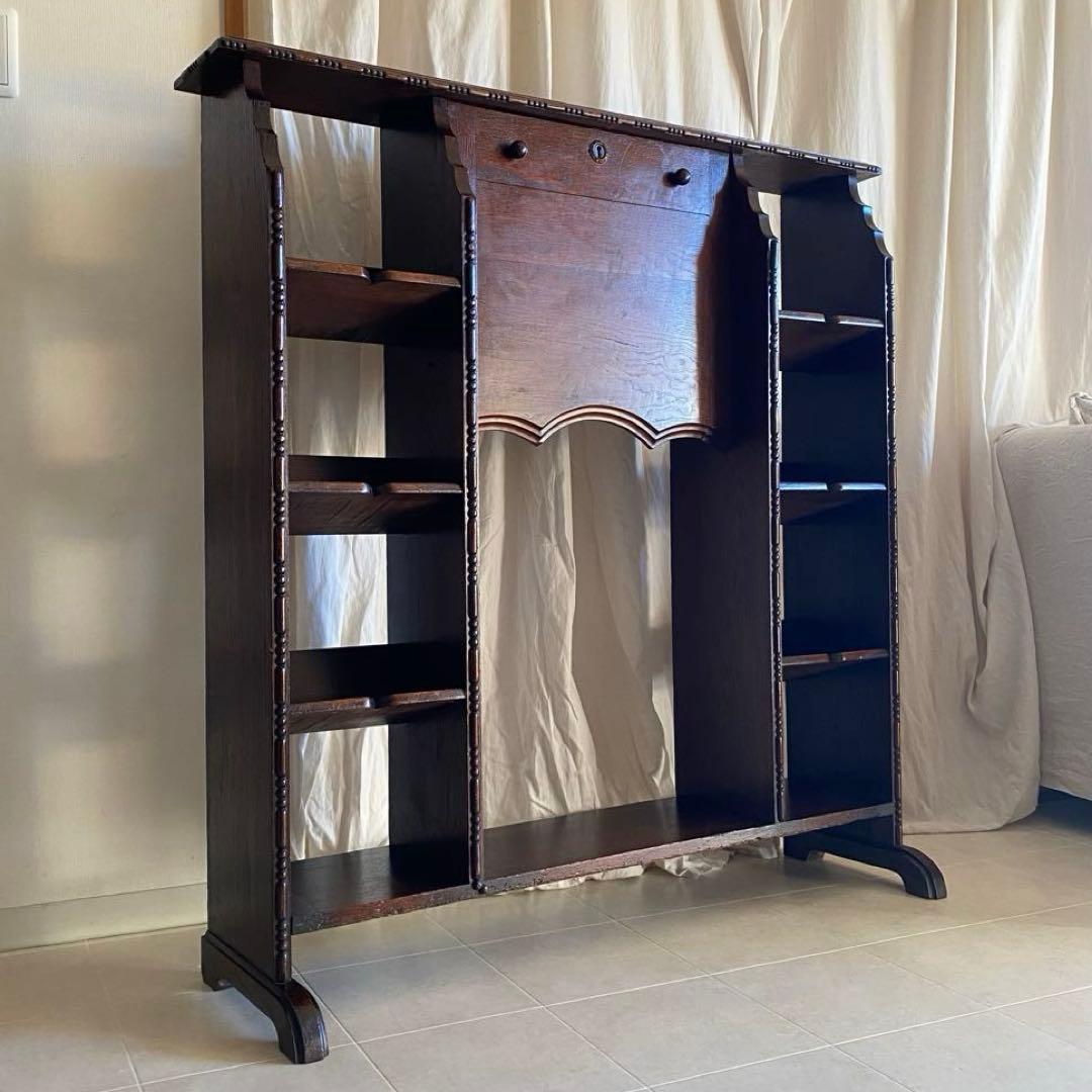 英国　イギリス家具　アンティーク　ライティングビューロー　ブックデスク　北欧　机