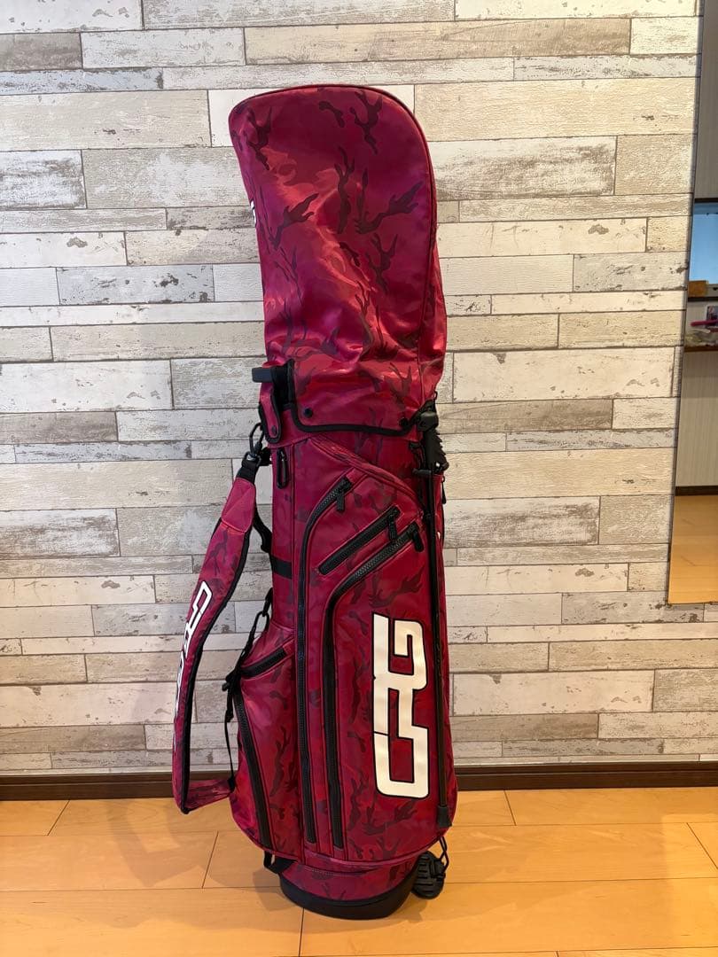 CPGOLF 迷彩柄 赤 キャディバッグ