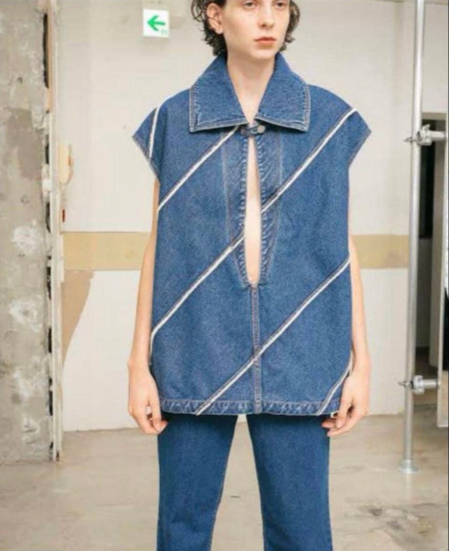 【新品未使用】PERVERZE パーバーズ　デニム　ベスト フリーサイズ