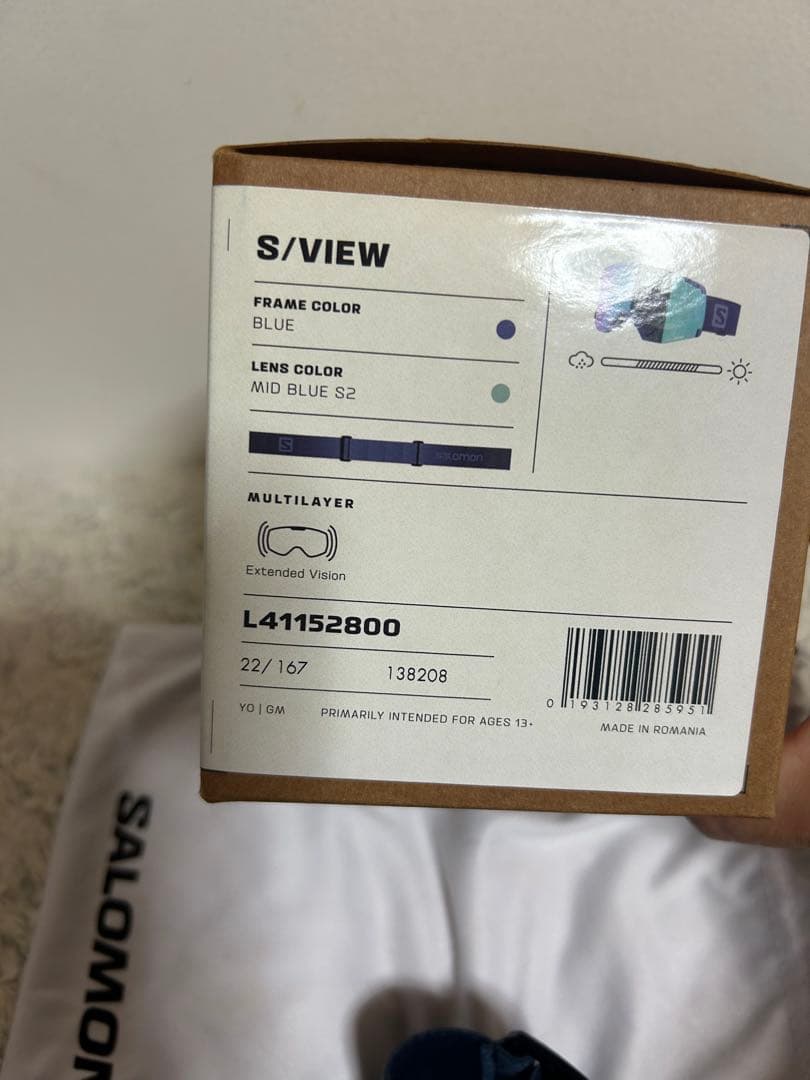 SALOMON S/VIEW ゴーグル ブルー/パープル